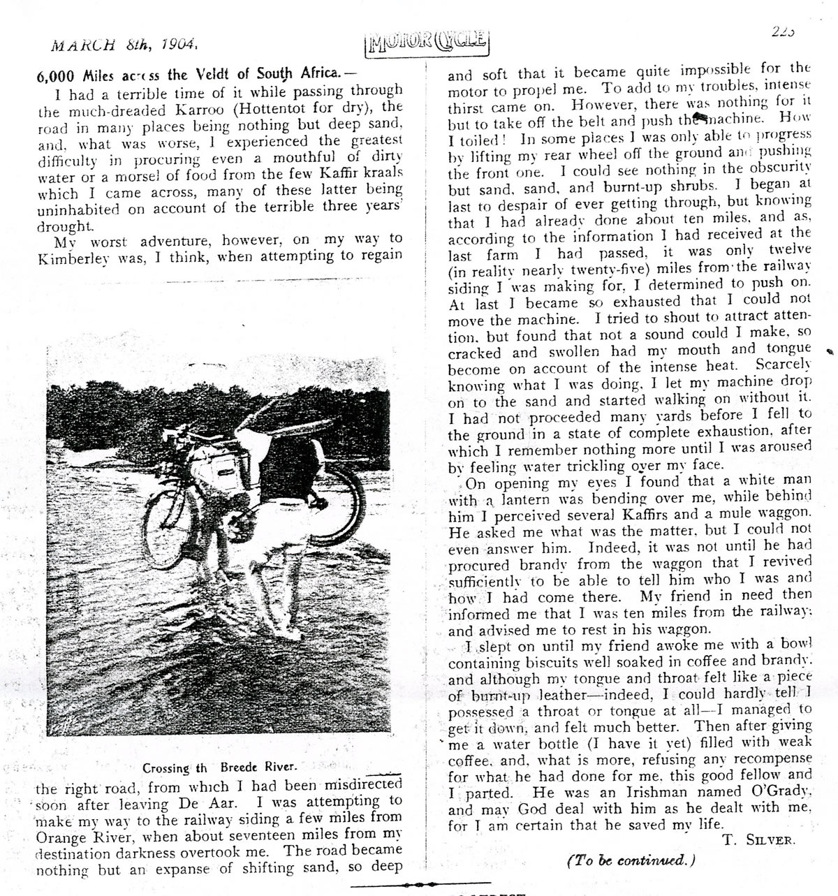 1903 Quadrant MotorCycle Tom Silver